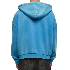 Sweat à capuche personnalisé 100% coton délavé au soleil pour homme, sweat à capuche unisexe d'hiver, délavé au soleil, de haute qualité, en polaire épaisse 420 g/m², poids lourd - Product Image 5