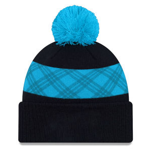 Custom OEM Pom Pom Beanie High Quality Cuffed Knit <b>Hat</b> Jacquard Pattern <b>Winter</b> Collection for Men Wholesale Bulk Supplier - Product Image 3
