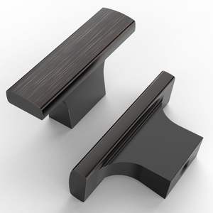 Urban Edge Brass Door Handle Sleek Line Brass Knob Minimal Form Brass Hardware Modern Brass Handle Set - Product Image 5