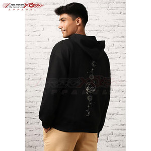 Sweat à capuche élégant pour homme, imprimé graphique, manches longues, en molleton, couleur et logo personnalisables, pour la mode urbaine quotidienne - Product Image 5