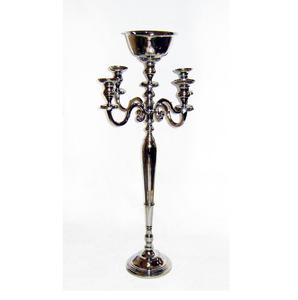 Matt Black Wedding Metal Candelabra with flower bowl Top Quality Candelabra handmade <b>Candle</b> Holder for Christmas Home Decoration - Product Image 4