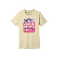 Gentillesse thèmes imprimer 100% coton tissu T-shirt 160-180 à lourd GSM 12 couleurs disponibles personnalisé votre propre conception et placement