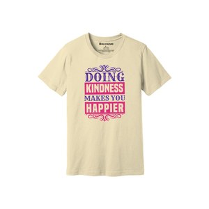 Gentillesse thèmes imprimer 100% coton tissu T-shirt 160-180 à lourd GSM 12 couleurs disponibles personnalisé votre propre conception et placement - Product Image 1