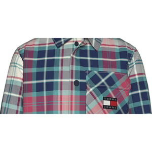 เสื้อโค้ทพัฟเฟอร์ลายสก็อตสำหรับผู้ชาย ยี่ห้อทอมมี่ ฟอร์ ฮิลฟิเกอร์ รุ่นวินเทจ สีเขียว ไซส์ XS (X-Small) แบบมีซิป ผลิตจากผ้าสแปนเด็กซ์ เหมาะสำหรับฤดูใบไม้ผลิและฤดูหนาว - Product Image 4