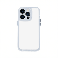 Étui de protection DAM Space pour Redmi Note 14 en TPU+PC avec protection individuelle de l'objectif de l'appareil photo, coque transparente avec support