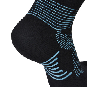 Breathable Compression <b>Toe</b> Socks for Men and Women Black Athletic Sports Socks with Arch <b>Support</b> and Moisture Control - Product Image 3