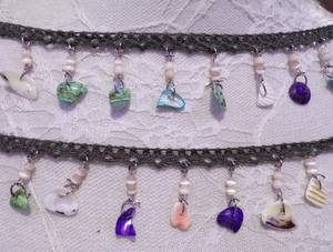 Multi Coloured <b>Beaded</b> Trim, Boho Trim, <b>Shell</b> fringe, <b>Beaded</b> fringe, festival fringe, Swimwear fringe, <b>Shell</b> tassel - Product Image 3