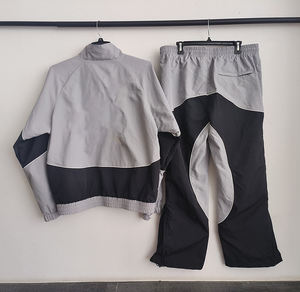 Conjunto de Chaqueta Cortavientos y Pantalones Cortos de Invierno para Hombre, Estilo Urbano, con Cremallera Reflectante, Algodón Grueso, con Capucha, Dos Piezas - Product Image 6