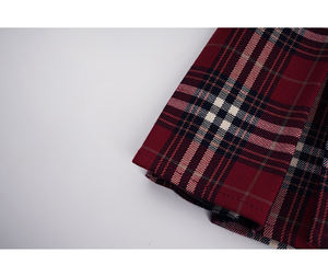 Tartan Zipper Sexy School Girls Pleated Plaid High Waist Slim Fit Loose Breathable A-line Tartan 19" Knee-length Kilt <b>Skirt</b> - Product Image 4