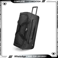 Sac de voyage à roulettes personnalisé de haute qualité en bâche OEM, sac de sport à roulettes, sac de voyage personnalisable Ranum International RI-GT-1556