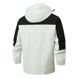 Vente en gros de logo personnalisé noir imperméable coupe-vent de sport pour hommes dernière conception longue veste de pluie à col montant veste de neige - Product Image 4