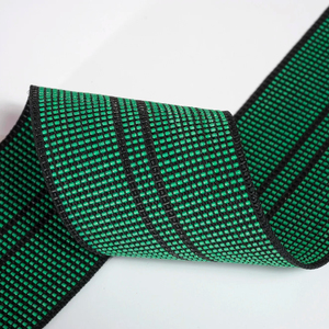 Chất lượng cao đàn hồi vải 50mm rộng 1 dòng màu xanh lá cây màu 100% căng - Product Image 3