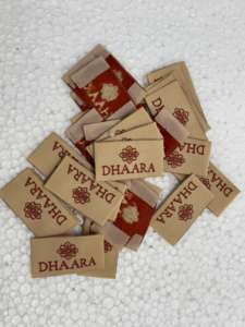 Étiquettes principales de vêtements en satin doux écologique imprimé damassé haute définition, étiquettes de col, étiquettes de logo de marque de vêtements - Product Image 5