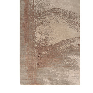 Alfombra Entropy Ivory de Lana y Seda de Bambú Anudada a Mano, 10 mm, Rectangular, para Pasillo, Hogar, Modelo Esk-1566, Abstracta, Hecha a Mano - Product Image 4