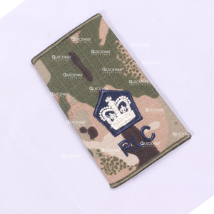 Diapositiva de rango de hombro uniforme ceremonial personalizada 5X10 Cm para diapositiva de rango de etiqueta privada de alta calidad con bordado a máquina - Product Image 4