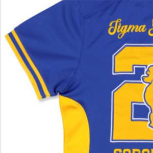 Maillot de football SGR-Bleu Royal | Maillot de sport Sigma Gamma Rho 100% Polyester Logo de l'équipe brodée | Sorority Gear - Product Image 3