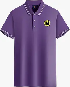 Polo Shirt Men's Custom Print Logo Short Sleeve Breathable T-shirt Man Polo Shirts Polyester Good Quality T-Shirts Casual Wear