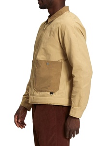 Men's <b>Canvas</b> Workwear <b>Jacket</b> With Sherpa Lining Zipper Front Pockets Turn-Down Collar Winter <b>Canvas</b> <b>Jacket</b> - Product Image 4