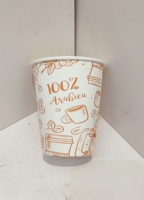 Gobelet en papier à double paroi écologique avec logo personnalisé de qualité Conteneur de boisson biodégradable de qualité supérieure Emballage à faible coût