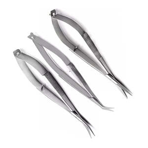 Tijeras Vannas de acero inoxidable de alta calidad con logotipo personalizado, cuchillas rectas manuales de 5mm de largo, puntas afiladas, capsulotomía, ojo General - Product Image 2