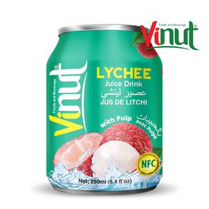 250ml para puré sin azúcar jugo de lichi bebida enlatada-venta al por mayor - Product Image 1