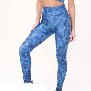Leggings estampados de mujer con logotipo personalizado, ropa de fitness, mallas de yoga de cintura alta ajustadas y de compresión - Product Image 4