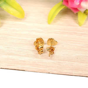 ต่างหูเม็ดเล็กรูปหัวใจสีเงินสเตอร์ลิง92.5ที่มาจากอินเดีย1.00กรัม - Product Image 4