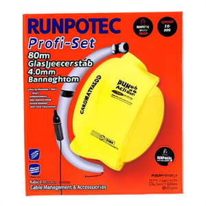 RUNPOTEC Profi-Set 80m สายเคเบิลใยแก้วนำแสง 120 มม. รัศมีโค้งงอ 4.5 มม. สำหรับจัดการสายเคเบิลและอุปกรณ์เสริม - Product Image 3