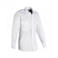 Uniformes Feiny en gros, vêtements de travail de bureau personnalisés pour hommes, manches longues, chemise d'uniforme de sécurité bleue