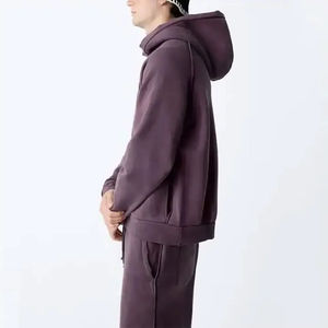 2025 ensemble de pantalons à capuche 500GSM 100% coton Logo personnalisé surdimensionné survêtement Streetwear pull col à capuche pour l'hiver - Product Image 6