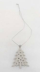 Ornement de Noël suspendu en acier inoxydable découpé au laser moderne de haute qualité avec taille personnalisée - Product Image 5