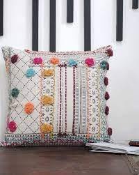 Taie d'oreiller brodée à la main personnalisée, taie d'oreiller indienne, taie d'oreiller décorative - Product Image 4