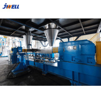 Machine extrudeuse et pelletiseuse à double vis en plastique Jwell China pour granulés de nylon et de fibre de verre