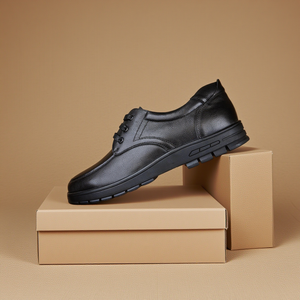 Stevige stenen nieuw design hoogteverhogende dikke zool modieuze slijtvaste herenschoenen loafers - Product Image 1