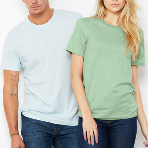Triblend-Camiseta unisex para hombre y mujer, camisa de manga corta con cuello redondo, con logotipo impreso personalizado - Product Image 1