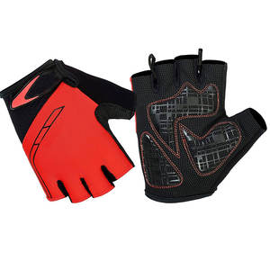 Gants en cuir noir demi-doigt unisexe pour le sport Gants d'haltérophilie de qualité supérieure Fabriqués au Pakistan - Product Image 4