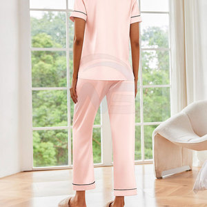 Pyjama respirant pour femme, ensemble confortable et léger pour la maison, vêtements de nuit pour dormir au quotidien - Product Image 5