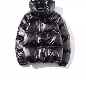 Doudoune d'hiver imprimé de logo personnalisé pour hommes en toile de polyester coupe-vent avec poche brodée - Product Image 4