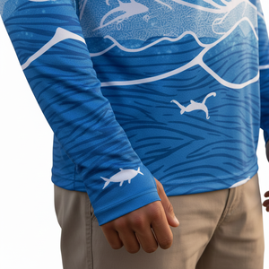 Camisas de Manga Larga para Hombre al por Mayor, Spandex/Poliéster, Secado Rápido, UPF 50+, Cierre de 1/4, Camisas de Pesca de Alto Rendimiento para Bebés - Product Image 4