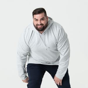 100% algodón hombres pulóver Sudadera con capucha ajuste Regular bordado de letras personalizadas peso pesado 340g tela polar invierno sólido servicio OEM - Product Image 2