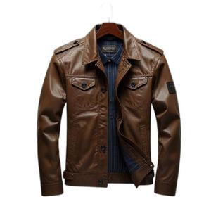 Blousons en cuir pour hommes à col montant formel avec logo frontal - Imperméables et écologiques pour l'hiver - Product Image 4