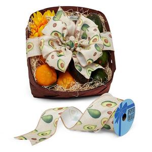 Avocado Faux Linen Wired Ribbon Metallic Grosgrain <b>Burlap</b> for Birthday Wedding Christmas Decorations Available in Spool Type - Product Image 1