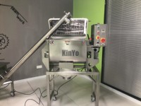 Mélangeur à ruban en acier inoxydable de qualité alimentaire pour le traitement chimique, 300L, avec boîte de vitesses, pour mélanger la poudre de cacao, la farine d'avoine, la poudre de riz