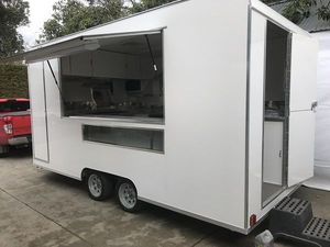 Remolque de Camión Comercial de Entrega Rápida, Nuevo Precio Económico, Tienda de Comida Móvil, Carrito de Comida Callejera, Acero al Carbono, Capacidad de 1000 kg - Product Image 2