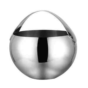 Hammered Design Self Standing Stainless Copper <b>Bucket</b> with Tong for Chilled <b>Drinks</b> and Easy Serving Metal Cooler - Product Image 5