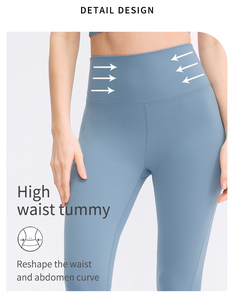 Mallas de mujer, mallas de gimnasio personalizadas, mallas de fitness para mujer, mallas de entrenamiento con bolsillo de cintura alta para mujer - Product Image 2