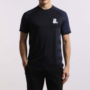 Camiseta de Hombre Personalizada de Dos Colores, Corte Regular, Manga Corta Raglán, Camiseta de Béisbol, Algodón al por Mayor - Product Image 1