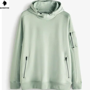 เสื้อฮู้ดดี้ผู้ชายแบบสวมหัว น้ำหนักเบา ออกแบบโลโก้ได้ตามต้องการ ผลิตจากผ้าฝ้ายเทอร์รี่ 100% ลายเรียบ สวมใส่สบาย เหมาะสำหรับฤดูหนาว - Product Image 4