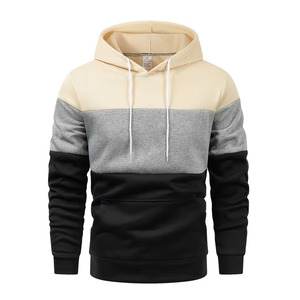 Sudadera con Capucha para Hombre, Cuello Redondo, Algodón Grueso de 300 g/m², Estilo Holgado, Hombros Caídos, Lavada, Cuatro Colores, Paneles, Venta al Por Mayor - Product Image 5