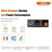 Module de lecteur de codes-barres OEM Yoko E10Y, design ultra compact, faible consommation d'énergie, interface TTL-232/USB, codes 1D+2D+QR, format A4
